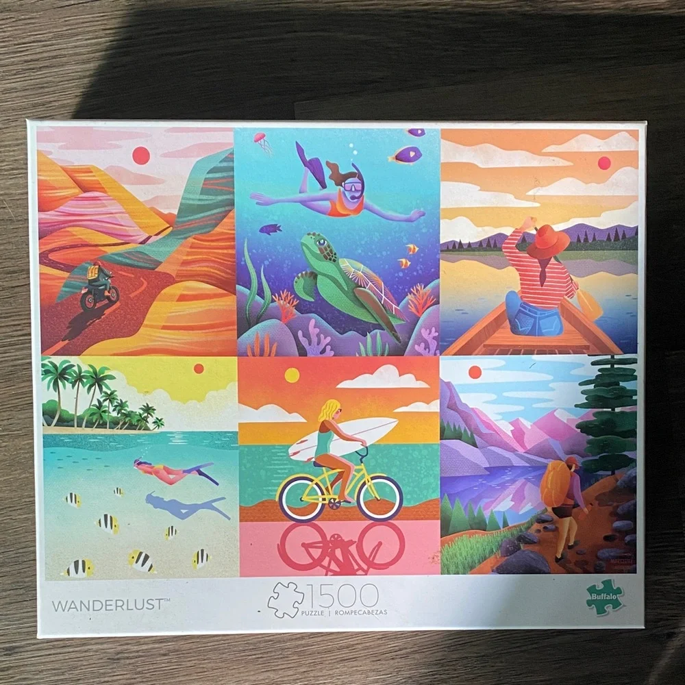 Colorful Puzzle and Card Game Set - Picture 3 of 5